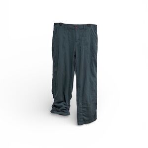 2/$25 Royal Robbins Cotton Teal Khaki Pants with Pockets Adjustable Pant Length